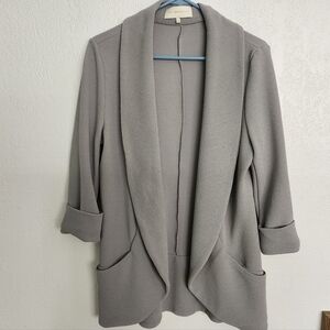 Frenchmauve stretch open blazer
